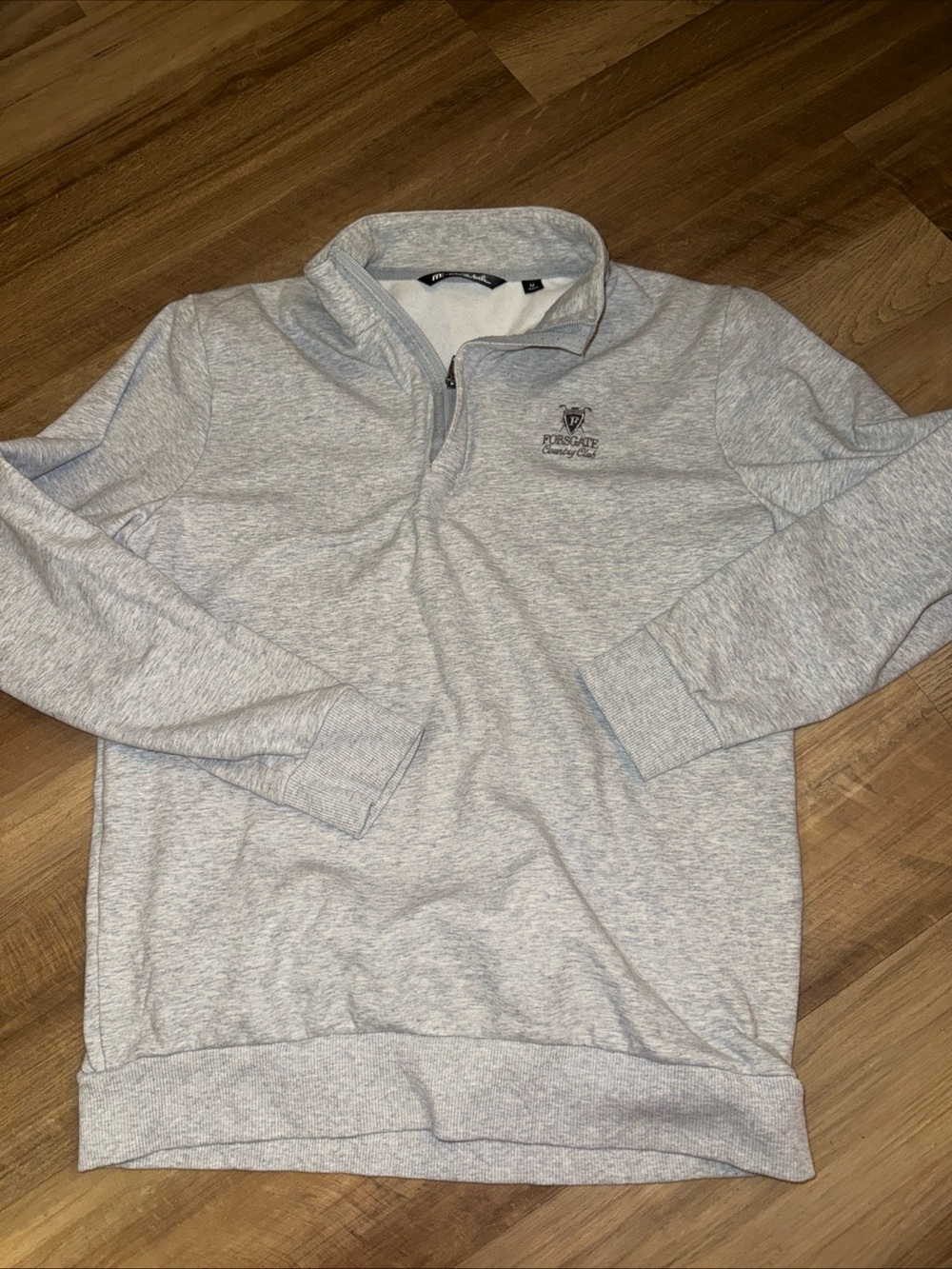 Travis Mathew Light Heather Gray Quarter-Zip Performance Pullover